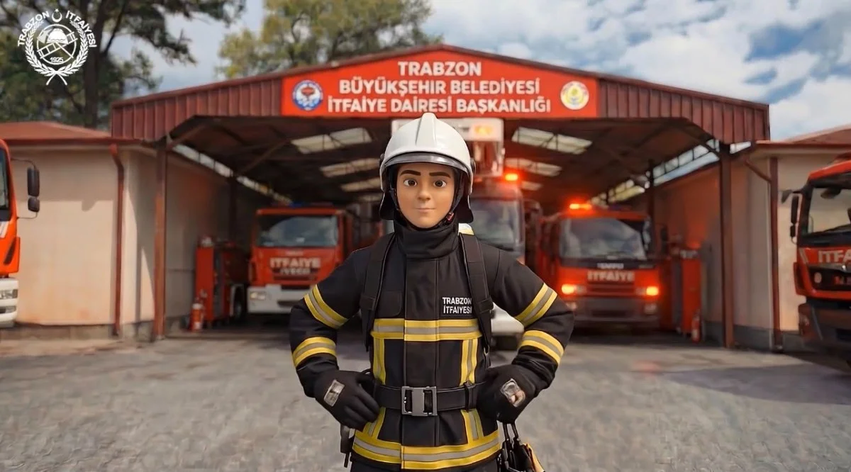 Trabzon İtfaiyesinden Yangın Anında Doğru Davranışları Anlatan Animasyon