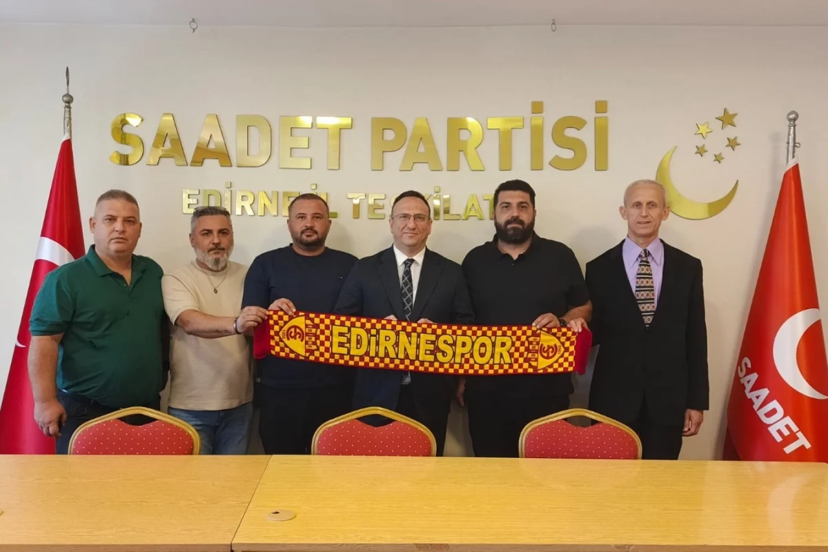 Edirnespor Yönetiminden Saadet Partisi’ne Ziyaret: “Somut Adım Bekliyoruz”