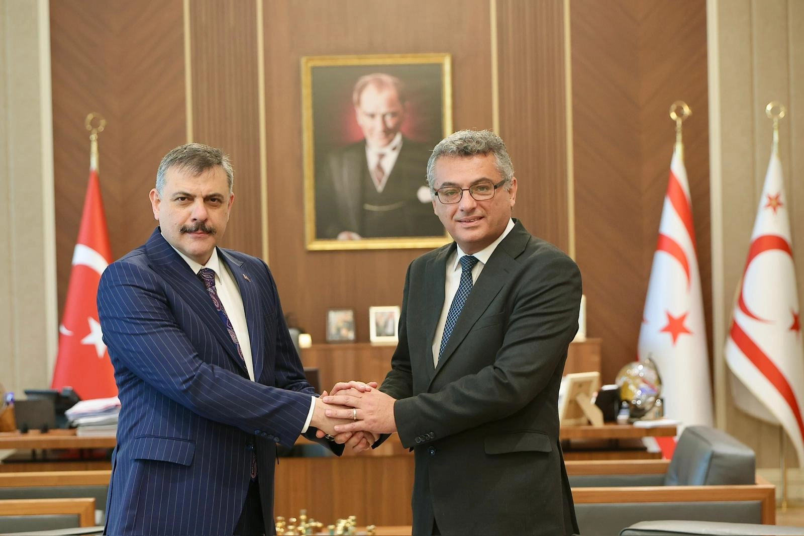 Bakan Çiftçi KKTC Cumhurbaşkanı Erhürman ile Görüştü